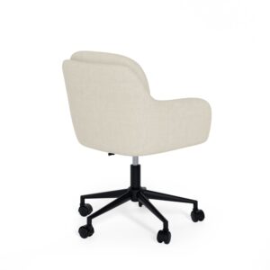 wohnli-moebel-suche-M25044968-1 Gepolsterter Schreibtischstuhl in Beige 65x81x60cm Metall Beige Koketto Home Möbel Büromöbel Bürostühle