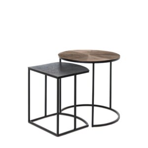 Wohnli Möbelsuche - 2er Set  Aluminium-Couchtische