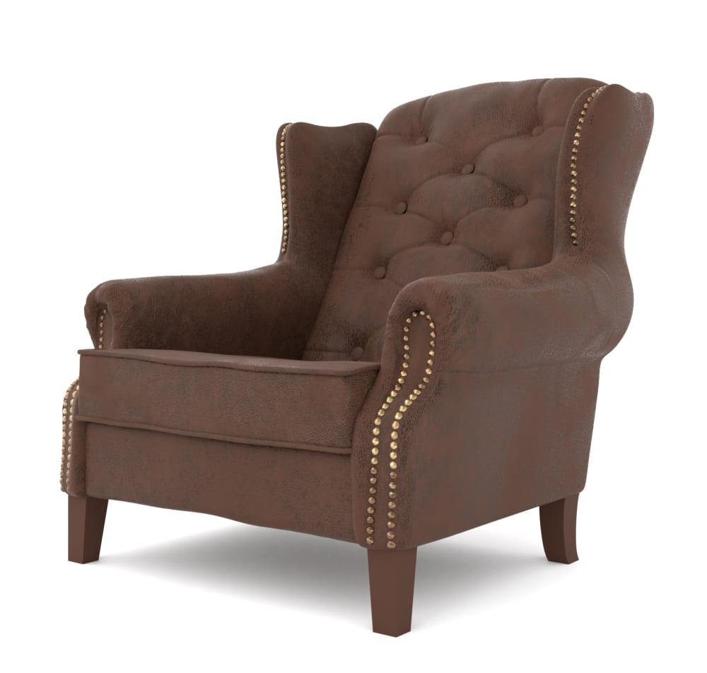 wohnli-moebel-suche-M25046313 Wohnli Möbelsuche - Vintage-Stil Chesterfield Ohrensessel aus Microfaser