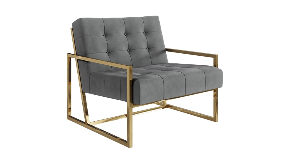 wohnli-moebel-suche-M25046322 Wohnli Möbelsuche - Loungesessel aus Samt-Bezug