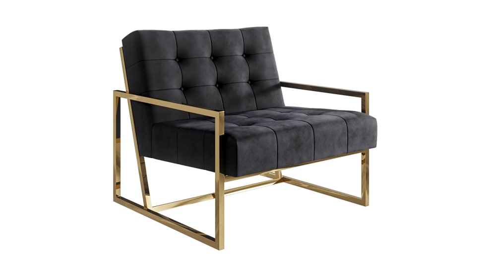 wohnli-moebel-suche-M25046328 Wohnli Möbelsuche - Loungesessel aus Samt-Bezug