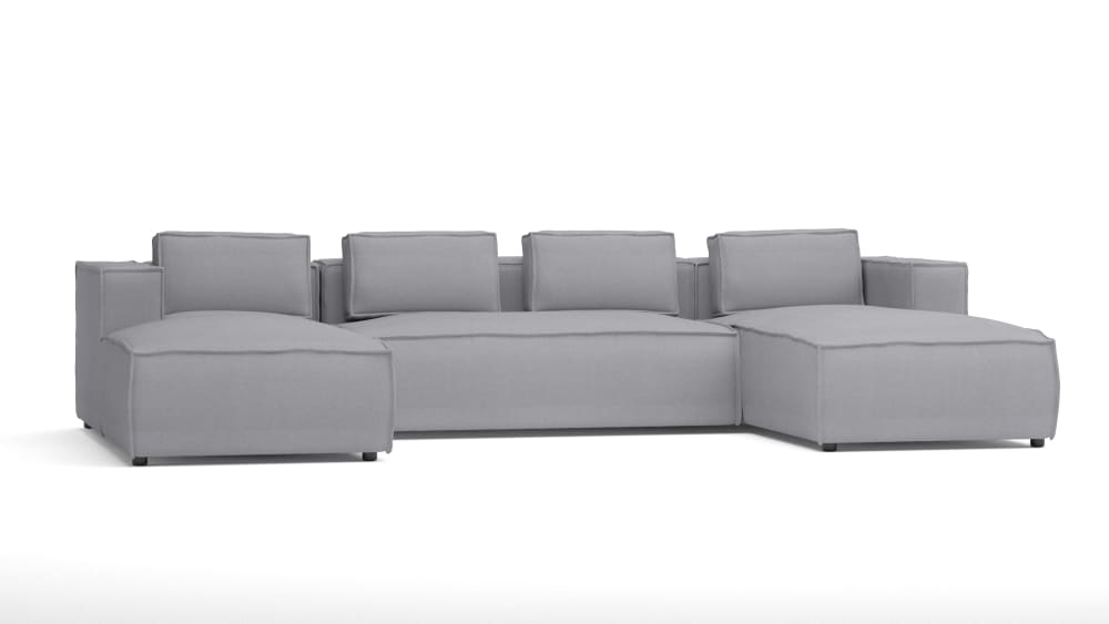 Wohnli Möbelsuche - Moderne Wohnlandschaft aus Mikrofaser-Bezug