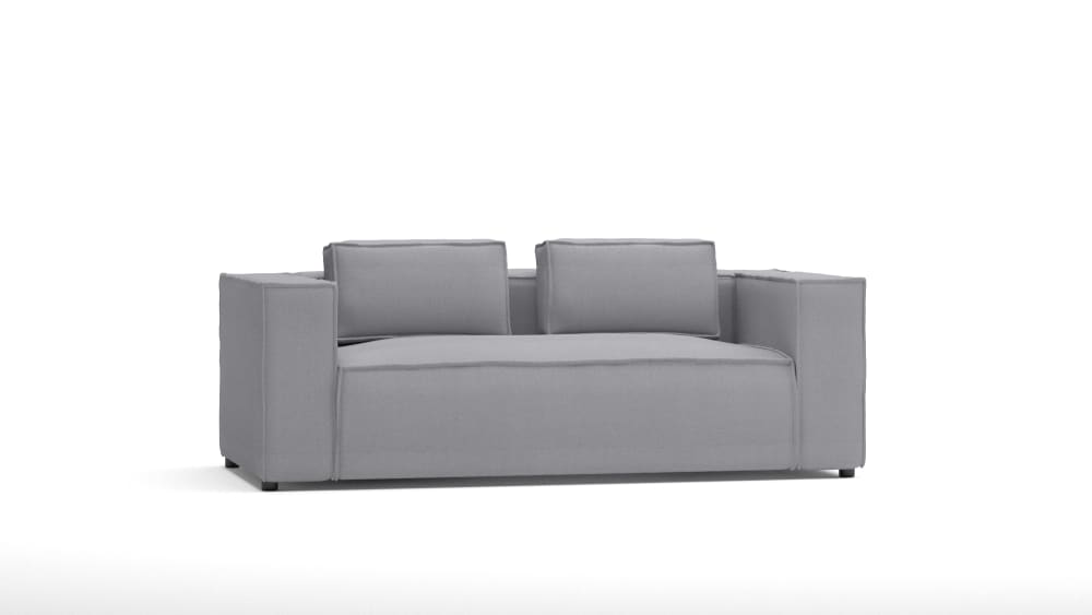 Wohnli Möbelsuche - Modernes Sofa 2-Sitzer aus Mikrofaser-Bezug