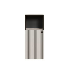 wohnli-moebel-suche-M25046740 Wohnli Möbelsuche - Badezimmerschränkchen mit 1 Tür L40 cm - Grau und Schwarz
