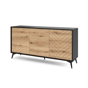 Wohnli Möbelsuche - Sideboard 3-türig mit Fischgrätmuster