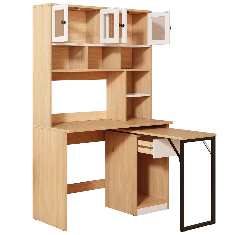 Wohnli Möbelsuche - Schreibtisch in Holzoptik mit Ablagefläche