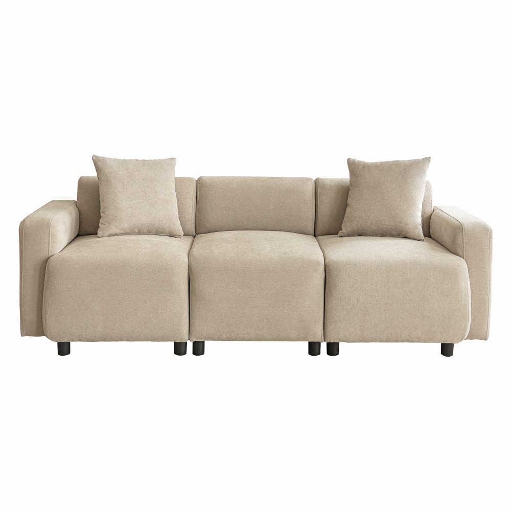 Wohnli Möbelsuche - 3-Sitzer-Sofa aus Chenille-Stoff