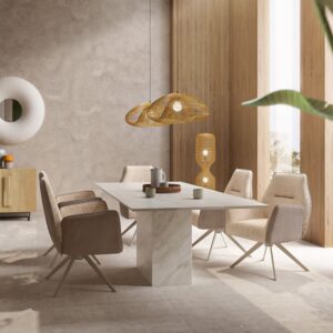 65x91x62cm Polyester Beige Kare Design Möbel Esszimmermöbel Stühle