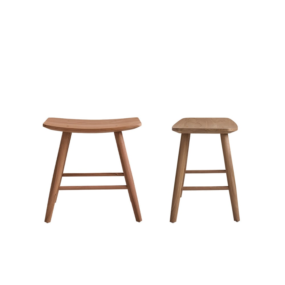wohnli-moebel-suche-M25053472 Wohnli Möbelsuche - Satz von 2 Hockern aus massivem Teakholz 45 cm