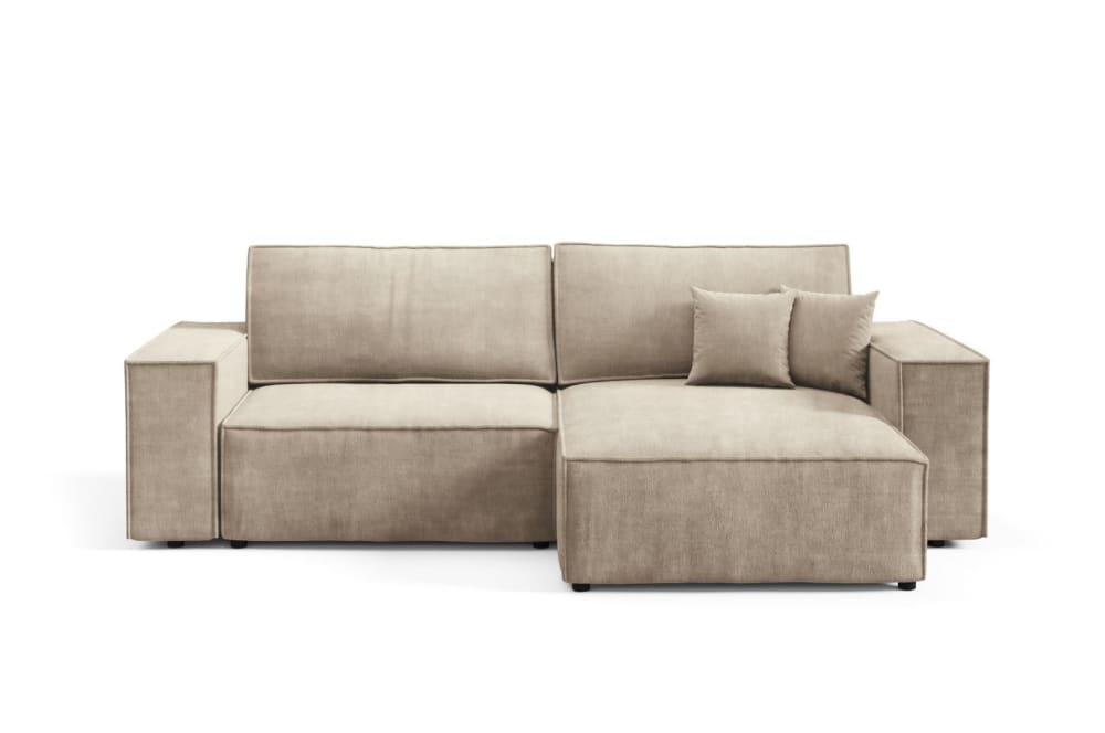 Wohnli Möbelsuche - Ecksofa mit Schlaffunktion sandfarben