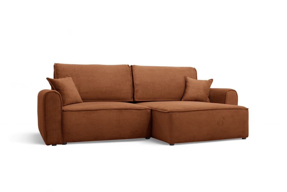 Wohnli Möbelsuche - Ecksofa mit Schlaffunktion Kupfer