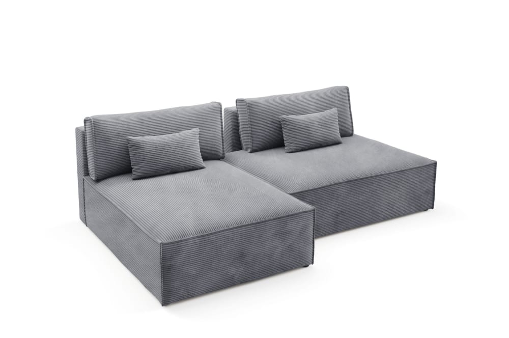 Wohnli Möbelsuche - Modulares Ecksofa mit Schlaffunktion Grau