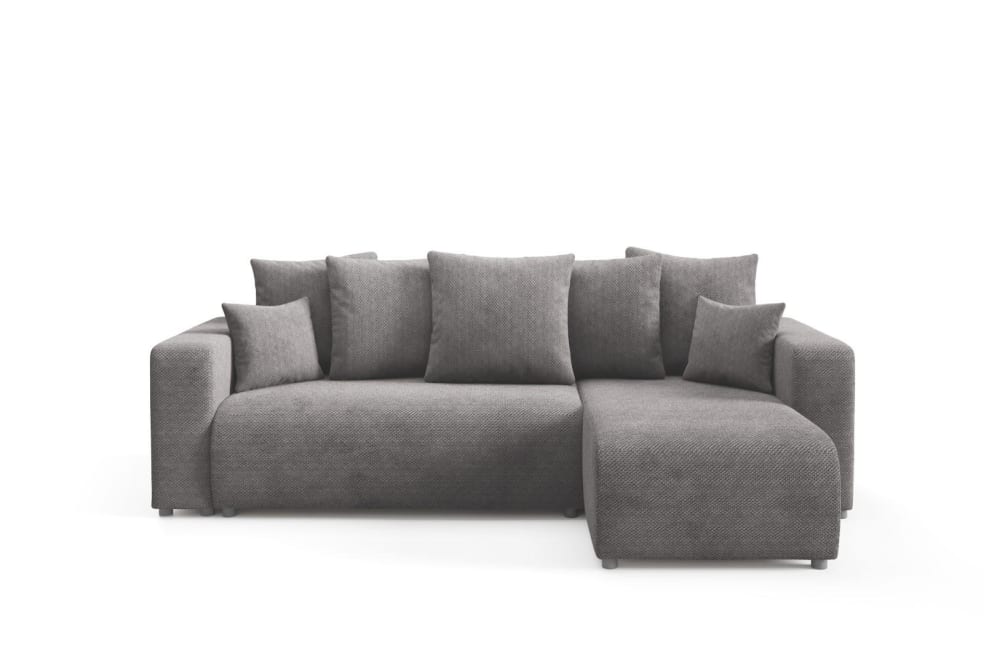 Wohnli Möbelsuche - Ecksofa mit Schlaffunktion Grau Anthrazit