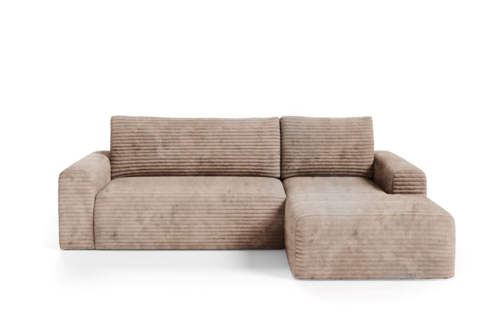 wohnli-moebel-suche-M25053553 Wohnli Möbelsuche - Ecksofa mit Schlaffunktion Cord Braun