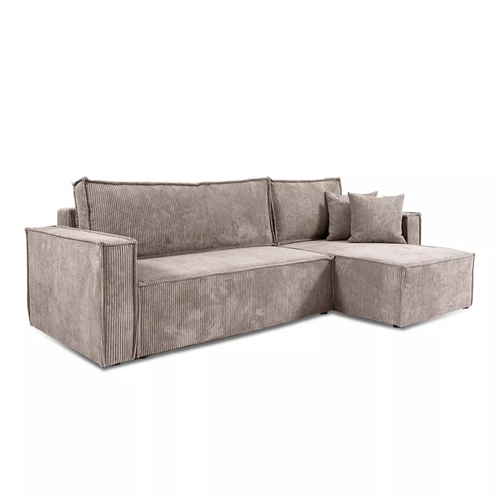 wohnli-moebel-suche-M25053573 Wohnli Möbelsuche - Ecksofa mit Schlaffunktion Cord Beige