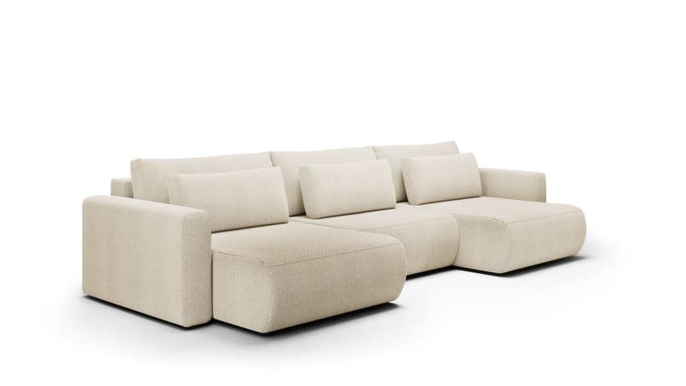 wohnli-moebel-suche-M25053603 Wohnli Möbelsuche - Ecksofa mit Schlaffunktion 5 Sitzer U Beige