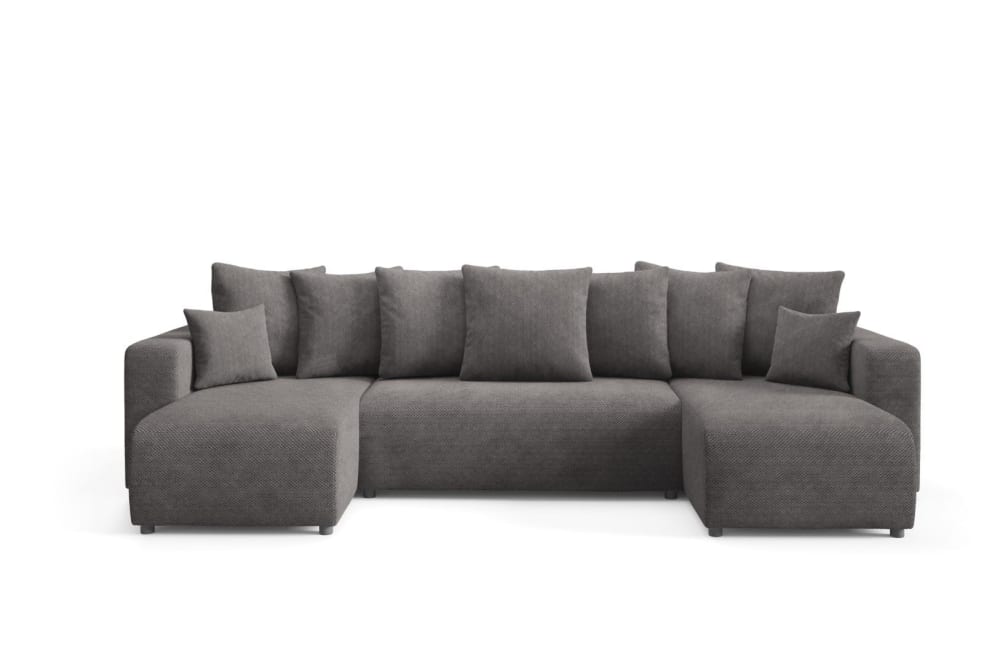 Wohnli Möbelsuche - Ecksofa mit Schlaffunktion Grau Anthrazit