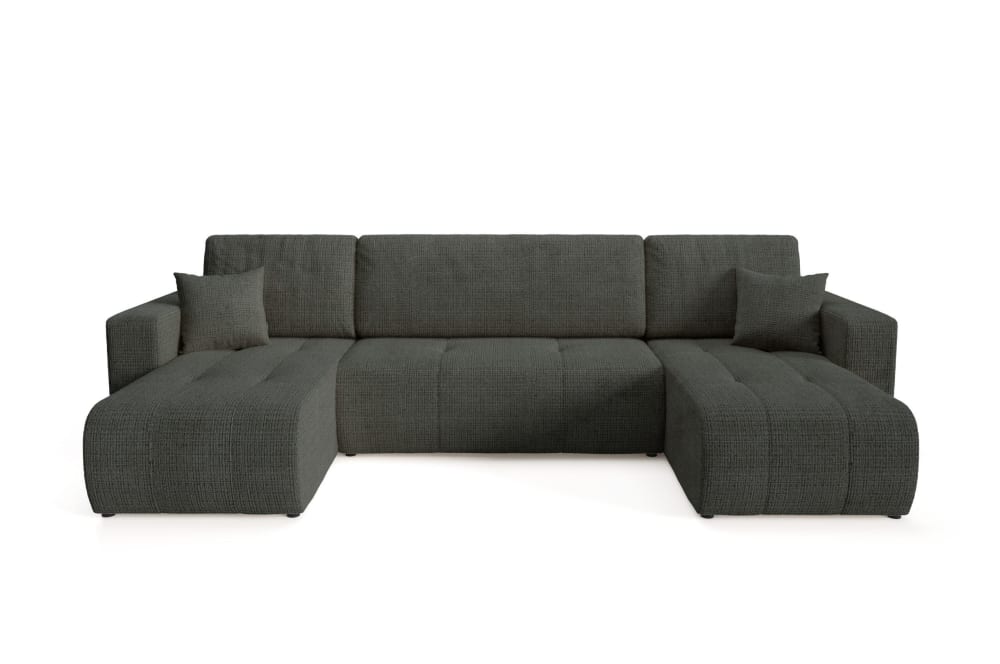 Wohnli Möbelsuche - Ecksofa mit Schlaffunktion Schwarz