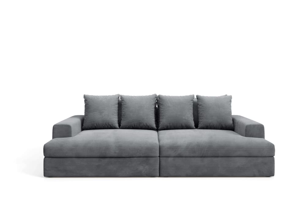 wohnli-moebel-suche-M25053630 Wohnli Möbelsuche - 4-Sitzer-Sofa mit tiefem Sitzkomfort Cord Grau anthracite