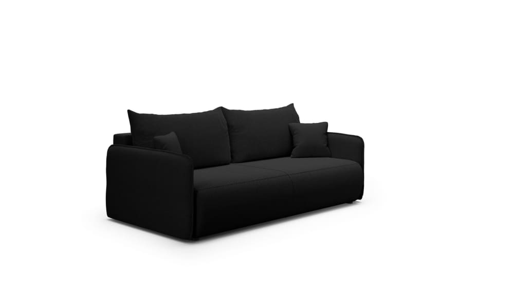 Wohnli Möbelsuche - Schlafsofa 4-Sitzer Schwarz