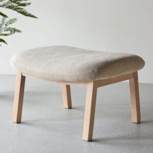 70x42x60cm Stoff Beige Venture Home Sofas und Sessel Sessel, Poufs und Fußbänke Fußbänke