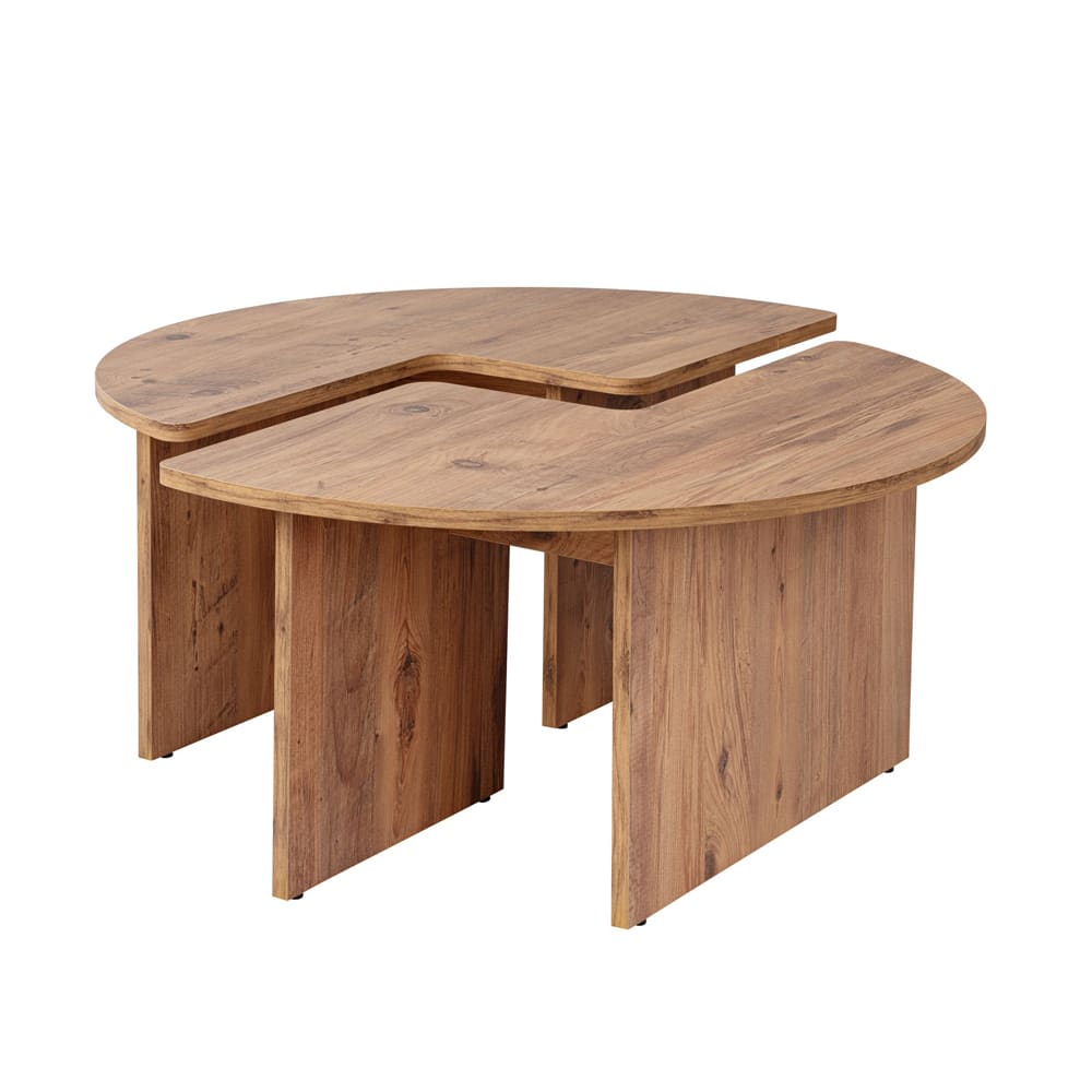 wohnli-moebel-suche-M25054112 Wohnli Möbelsuche - Runder Couchtisch Duo aus Atlantikkiefer 90 cm