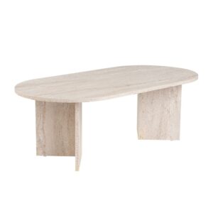 wohnli-moebel-suche-M25054115 Wohnli Möbelsuche - Ovaler Couchtisch in Travertinoptik 119 x 60 cm