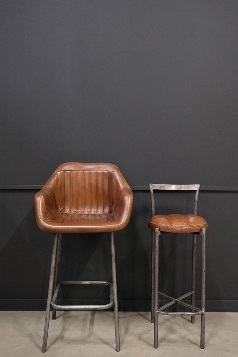 61x112x47cm Metall Braun Trademark Living Möbel Esszimmermöbel Barhocker