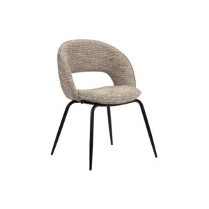 58x86x58cm Stoff Braun Pole to Pole Möbel Esszimmermöbel Stühle