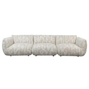 102x73x300cm Spanplatte Grau Pole to Pole Sofas und Sessel Sofas 2-Sitzer-Sofas & 3-Sitzer-Sofas