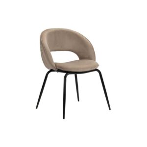 58x86x58cm Stoff Braun Pole to Pole Möbel Esszimmermöbel Stühle