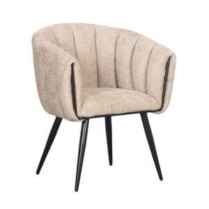 62x80x71cm Stoff Braun Pole to Pole Möbel Esszimmermöbel Stühle