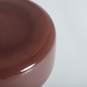 Beistelltisch aus Glas in braun glänzend 29x29x48cm 29x48x29cm Glas Braun Kodu Möbel Wohnzimmermöbel Beistelltische