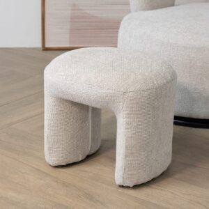 42x42x47cm Stoff Beige Giga Meubel Sofas und Sessel Sessel, Poufs und Fußbänke Sitzsäcke
