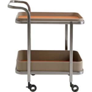 Wohnli Möbelsuche - Servierwagen aus Edelstahl und Textil