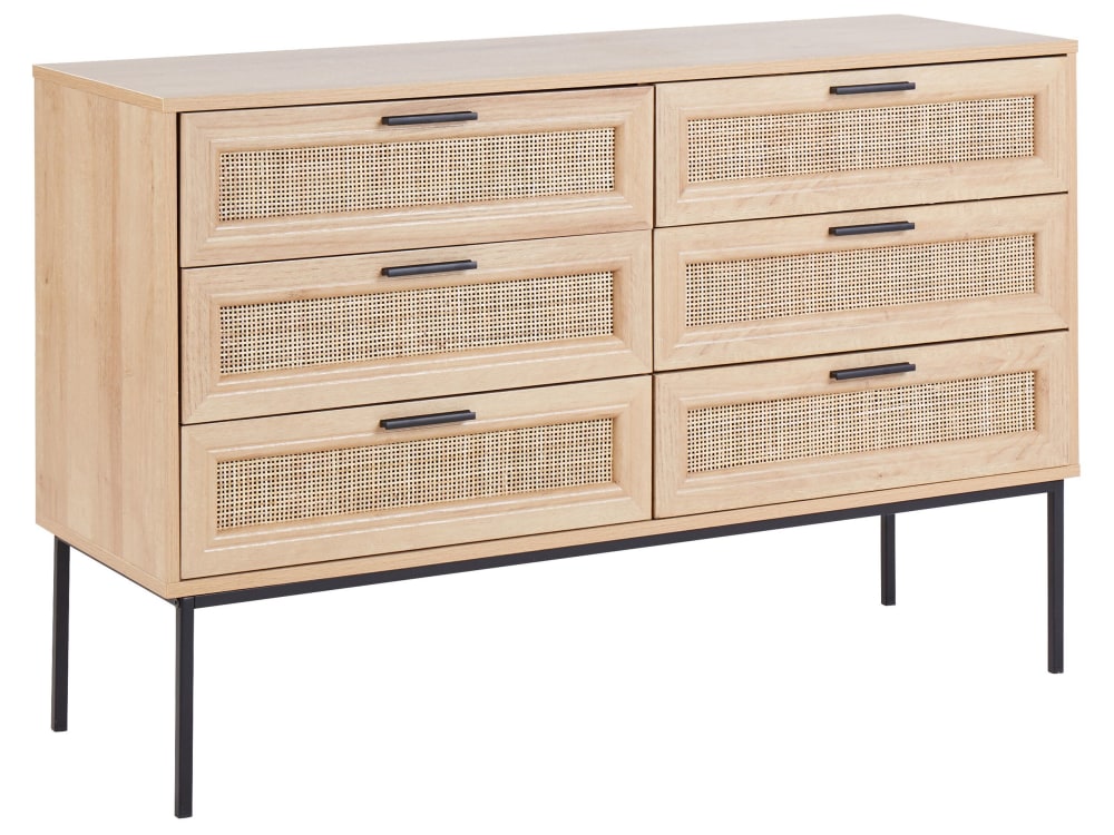 wohnli-moebel-suche-M25057119 Wohnli Möbelsuche - Kommode mit 6 Schubladen aus Holzwerkstoff 77cm