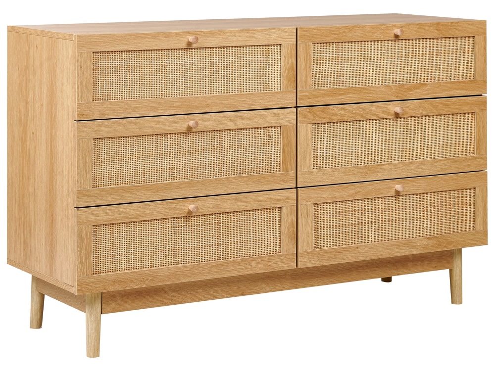 Wohnli Möbelsuche - Kommode mit 6 Schubladen aus Holzwerkstoff 76cm