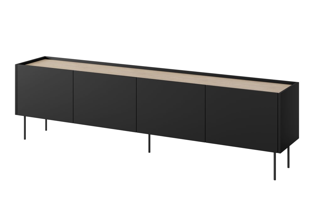 wohnli-moebel-suche-M25057523 Wohnli Möbelsuche - TV-Schrank 4 Türen 2 Schubladen mit Metallfuß 220x60 cm