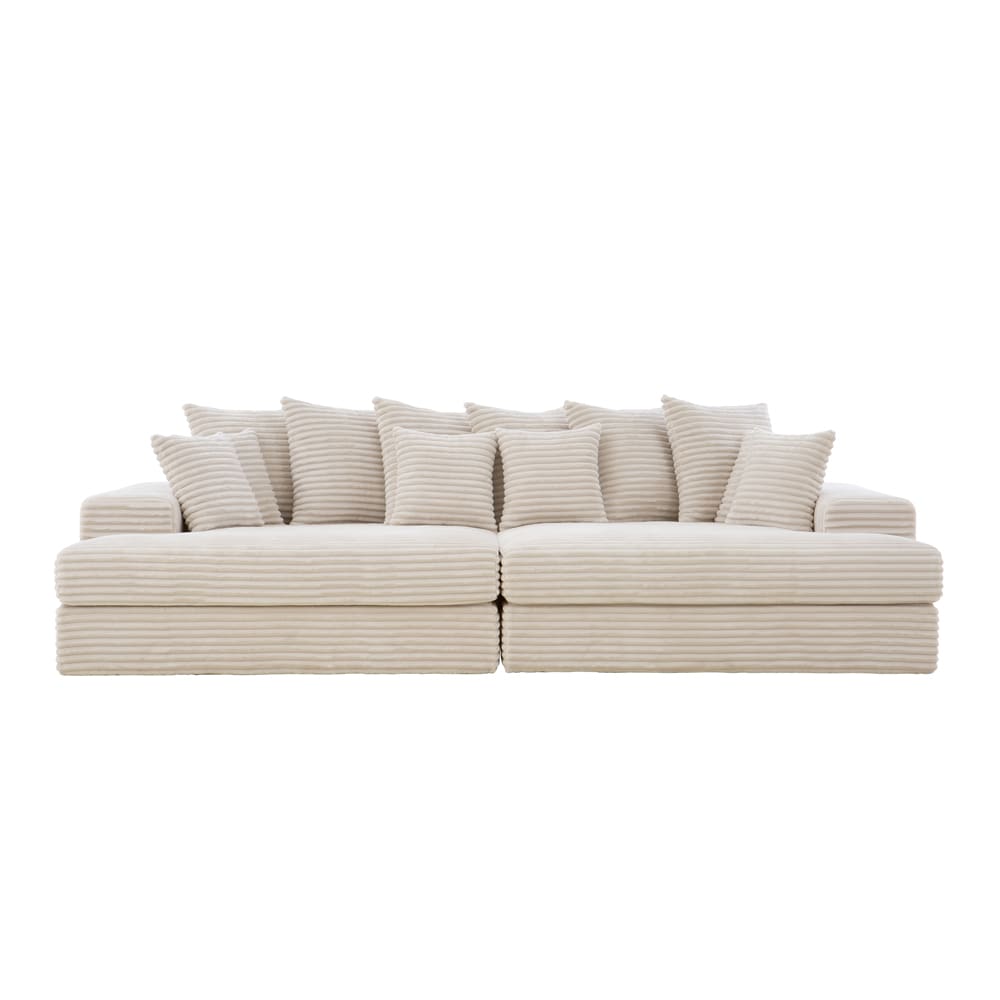 wohnli-moebel-suche-M25058704 Wohnli Möbelsuche - Tiefes 4-Sitzer-Sofa aus beigem Cord