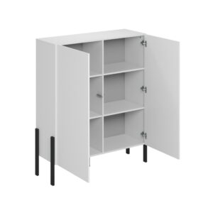 Mattweiß und Schwarz