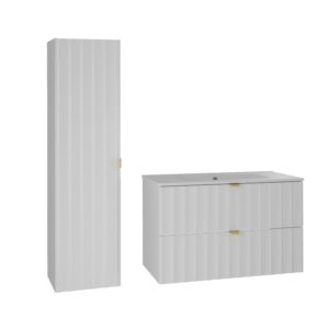 Wohnli Möbelsuche - Waschtisch und Hängesäule 2 Schubladen