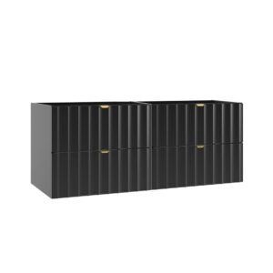 wohnli-moebel-suche-M25059132 Wohnli Möbelsuche - Waschtischunterschrank 120cm Melamin Schwarz