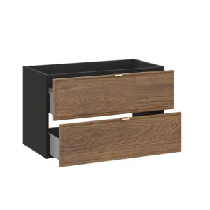 Holzoptik und Schwarz