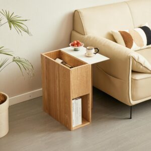 Beistelltisch aus Holz Braun 18x55x45cm Holz Braun Nordlys Möbel Wohnzimmermöbel Beistelltische