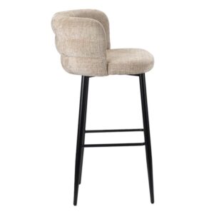 54x104x56cm Metall Beige Pole to Pole Möbel Esszimmermöbel Barhocker