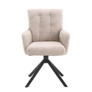 wohnli-moebel-suche-M25061829-1 2er-Set Armlehnstühle Nobel, Toffee 65x94x60cm Stoff Beige Benoa Möbel Esszimmermöbel Stühle