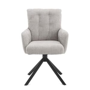 65x94x60cm Stoff Grau Benoa Möbel Esszimmermöbel Stühle