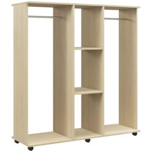 Wohnli Möbelsuche - Rollschrank 6 Rollen Naturholz