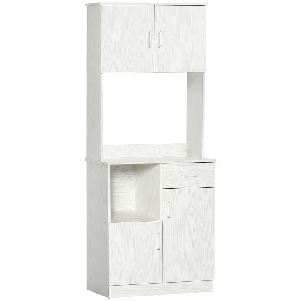 Wohnli Möbelsuche - Buffet de cuisine 4 portes 1 tiroir mdf blanc