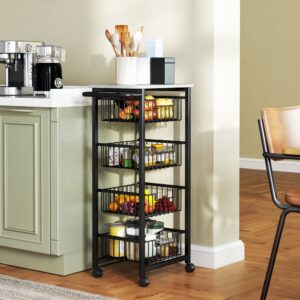 wohnli-moebel-suche-M25062120-1 4-stufige Küchenablage & Stahlrahmen hellgrau 50x91x31cm Stahl Grau Homcom Möbel Esszimmermöbel Barmöbel